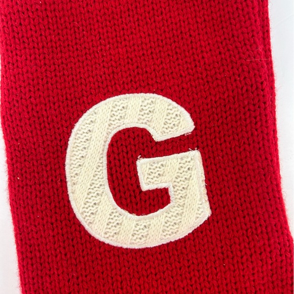 MONOGRAM CHRISTMAS STOCKING G NWT - Picture 3 of 7